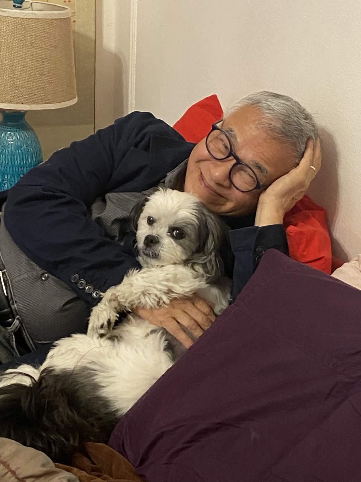 Bob and Cody cuddling